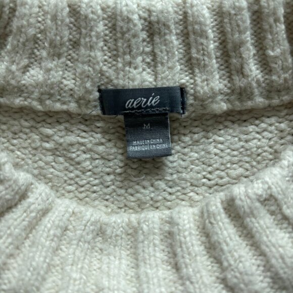 Aerie Women's Long sleeve Pullover Sweater Ski School Dropout Size Medium Cozy - Picture 4 of 7